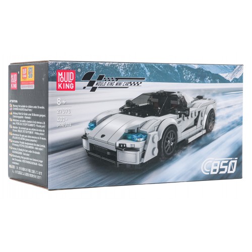 Sports Vehicle Brick Set Silver 388 pcs.