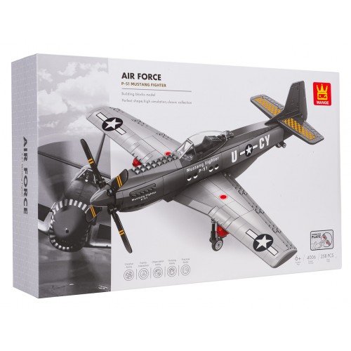 Military Airplane Building Blocks Set 256 pcs.
