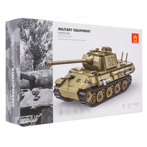 Green Tank Building Blocks Set 638 pcs.