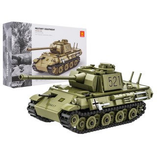 Green Tank Building Blocks Set 638 pcs.