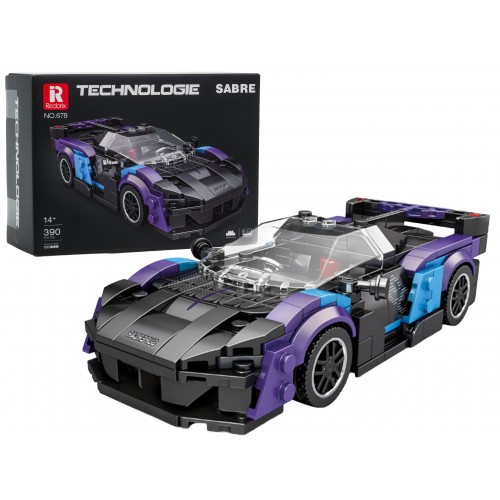 Sports Car Brick Set Black Blue 390 pcs.