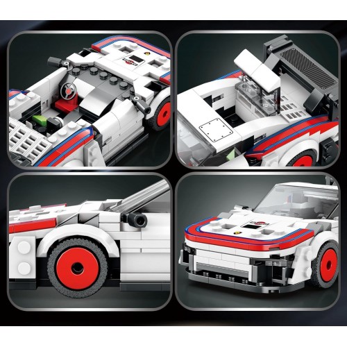 Sports Car Brick Set White 346 pcs.