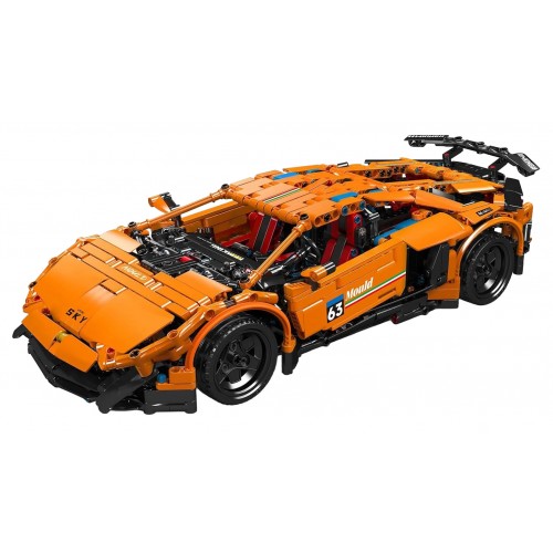 Sports Vehicle Set of 1620 Orange Pieces