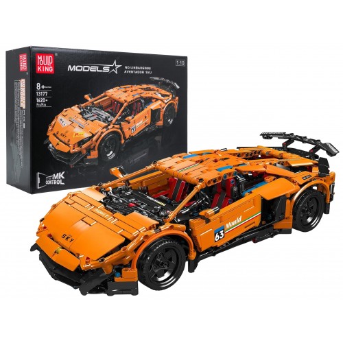 Sports Vehicle Set of 1620 Orange Pieces