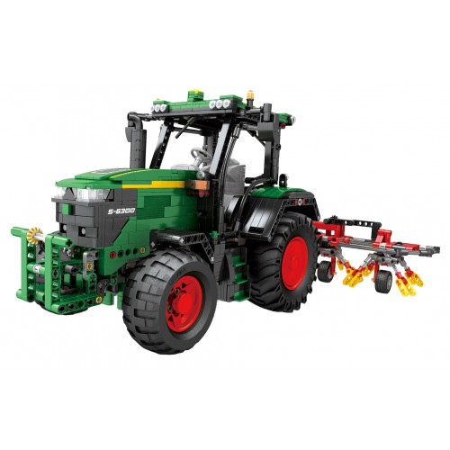 Green Tractor Building Blocks Set + Accessories 1828 pcs.