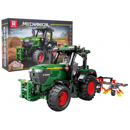 Green Tractor Building Blocks Set + Accessories 1828 pcs.