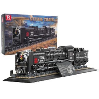 Retro Locomotive Building Blocks Set 1546pcs.