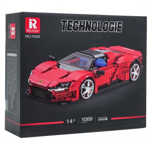 Red Sports Car Brick Set 1069pcs.