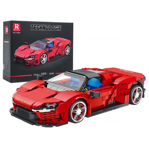 Red Sports Car Brick Set 1069pcs.