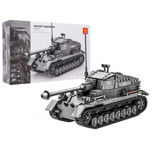 Gray Tank Building Blocks Set 632 pcs.
