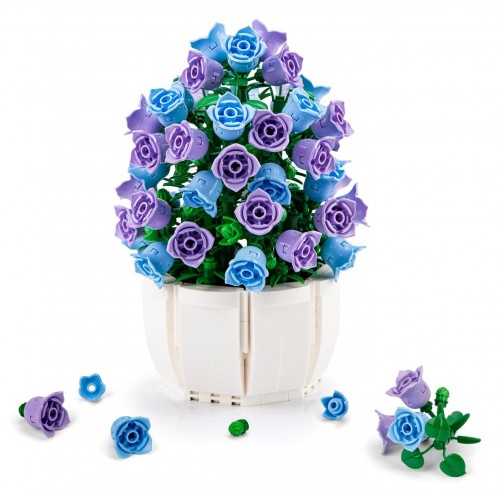 Purple Flowers Building Blocks Set 570pcs.
