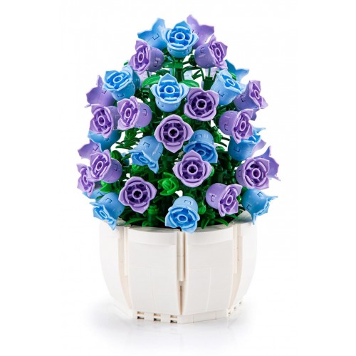 Purple Flowers Building Blocks Set 570pcs.
