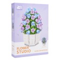Purple Flowers Building Blocks Set 570pcs.