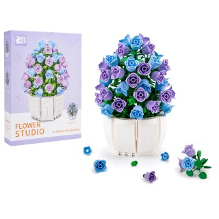 Purple Flowers Building Blocks Set 570pcs.