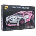Sports Car Building Blocks Set Pink 1132pcs.