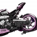 Motorcycle Racer Building Blocks Set Pink 2066pcs.