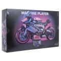 Motorcycle Racer Building Blocks Set Pink 2066pcs.