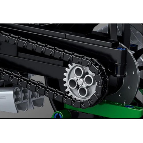 Motorcycle Racer Building Blocks Set White 912pcs.