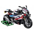 Motorcycle Racer Building Blocks Set White 912pcs.