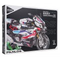 Motorcycle Racer Building Blocks Set White 912pcs.