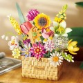 Spring Bouquet in a Basket Building Blocks Set 1615 pcs.