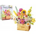 Spring Bouquet in a Basket Building Blocks Set 1615 pcs.
