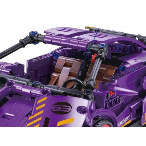 Sports Car Brick Set Purple 470pcs.