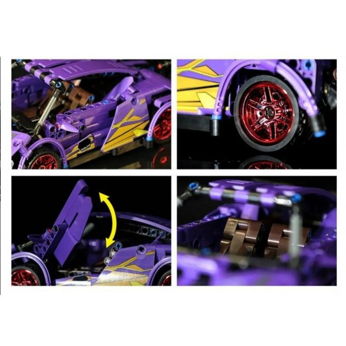 Sports Car Brick Set Purple 470pcs.