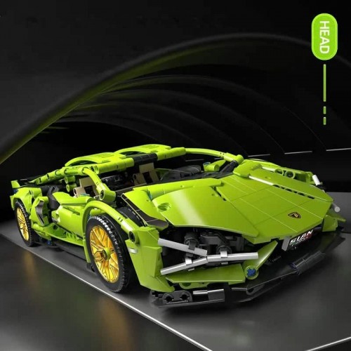 Sports Car Brick Set Green 470pcs.