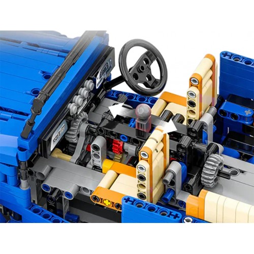 Set of 2087 Off-road Vehicle Building Blocks Blue