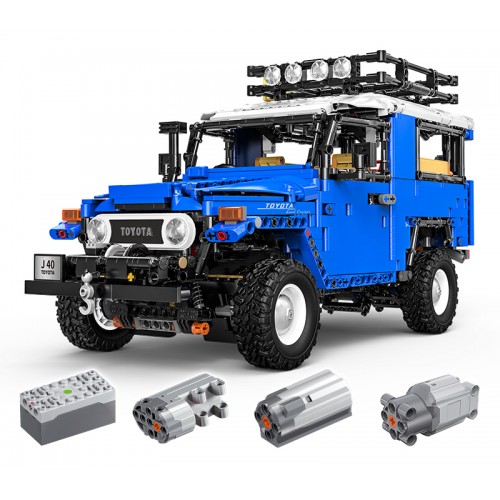 Set of 2087 Off-road Vehicle Building Blocks Blue