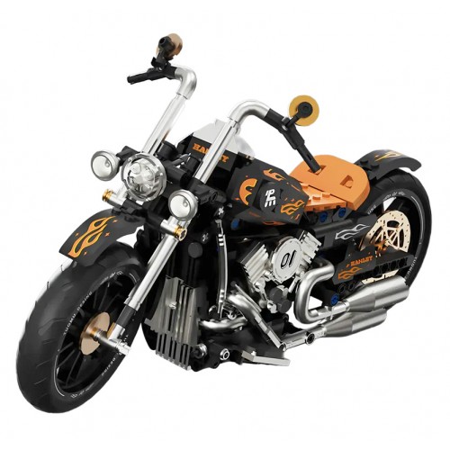 Motorcycle Brick Set Black 455pcs.