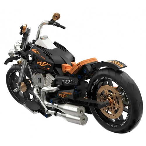 Motorcycle Brick Set Black 455pcs.