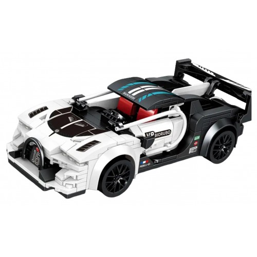 Sports Car White R/C Brick Set