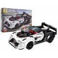 Sports Car White R/C Brick Set
