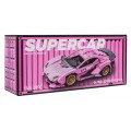 Sports Car Building Blocks Set, Pink, 702 pcs.