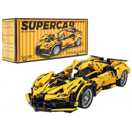 Sports Car Brick Set Yellow 422 pcs.