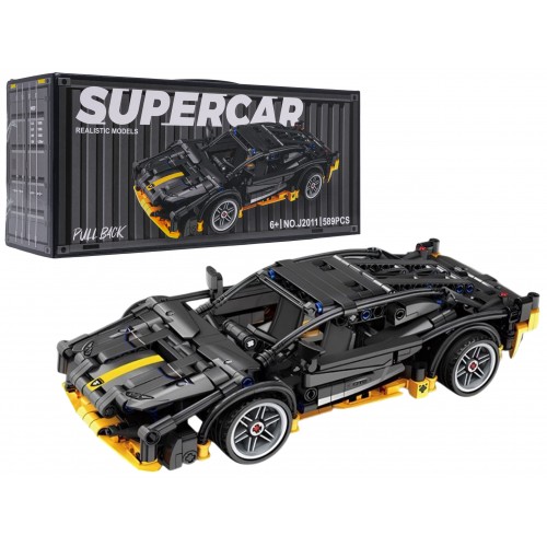 Sports Car Brick Set Black 589pcs.
