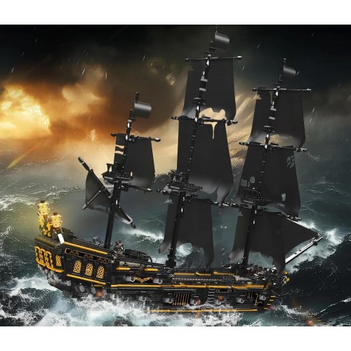 Pirate Ship Black Building Set 3180pcs.