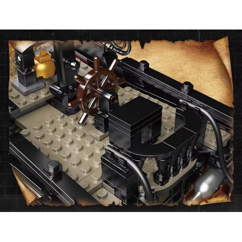 Pirate Ship Black Building Set 3180pcs.