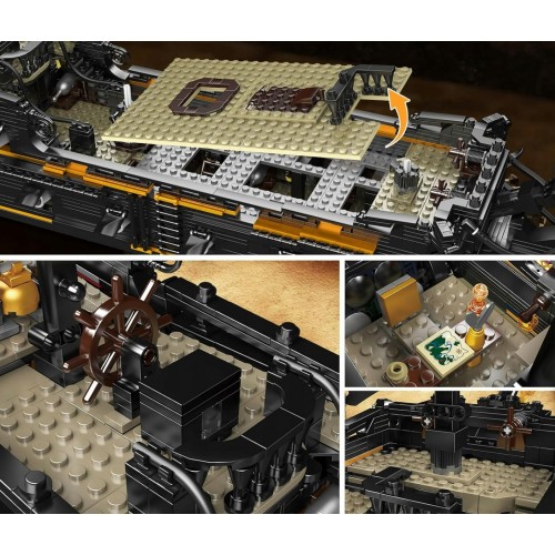 Pirate Ship Black Building Set 3180pcs.