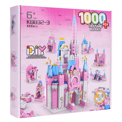 1000 pcs Princess Castle Building Blocks Set