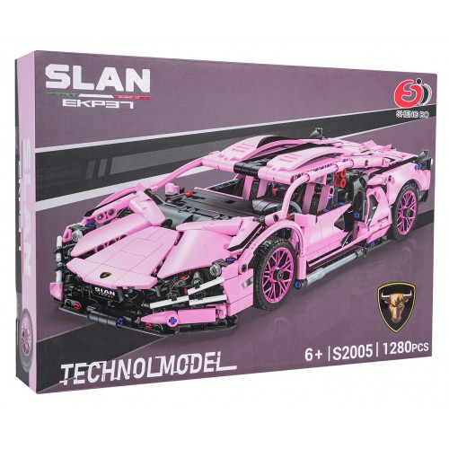 Sports Car Blocks Pink 1280pcs.