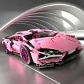 Sports Car Blocks Pink 1280pcs.