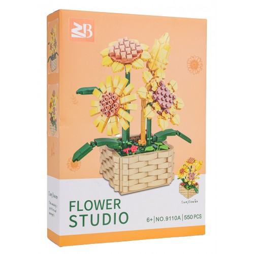 Flowers Sunflowers Blocks Set 550pcs.