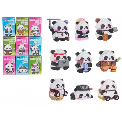 MEGA Panda Block Set 9 Figures