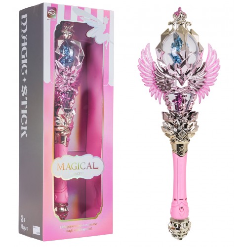 Magic Wand with Light and Sound Function Pink