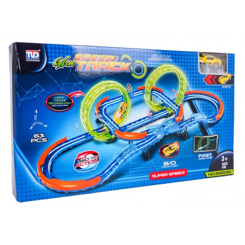 Glow in the Dark Race Track 63pcs.