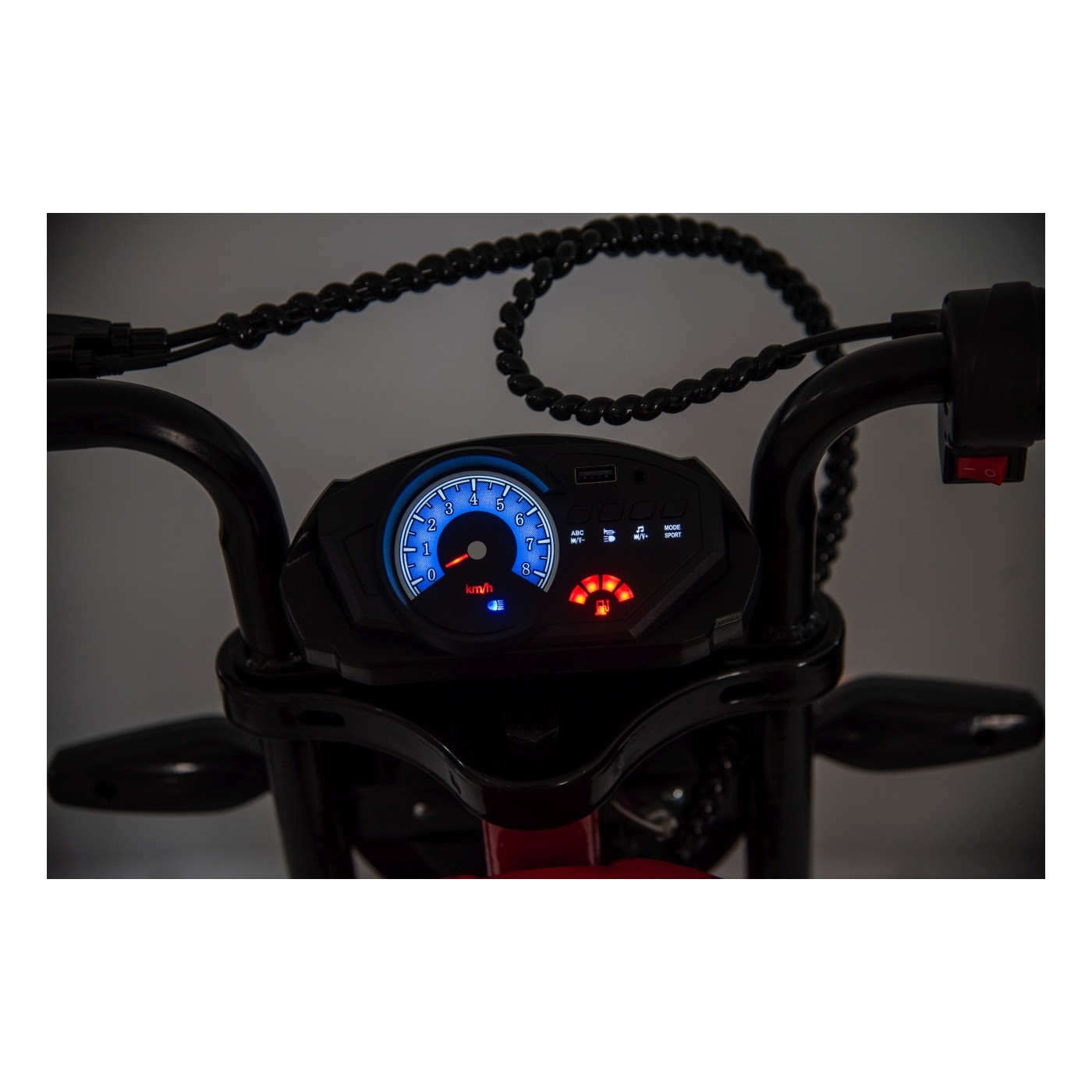 Vehicle Motorcycle SUPERMOTO Red