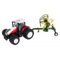 Tractor + Rake RC 1:24 Red